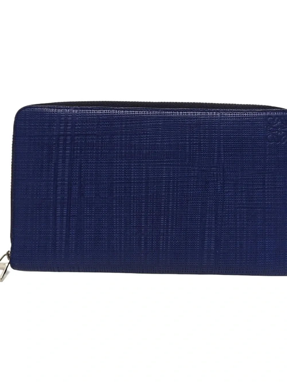 Loewe Royal Blue Leather Zip-Around Wallet